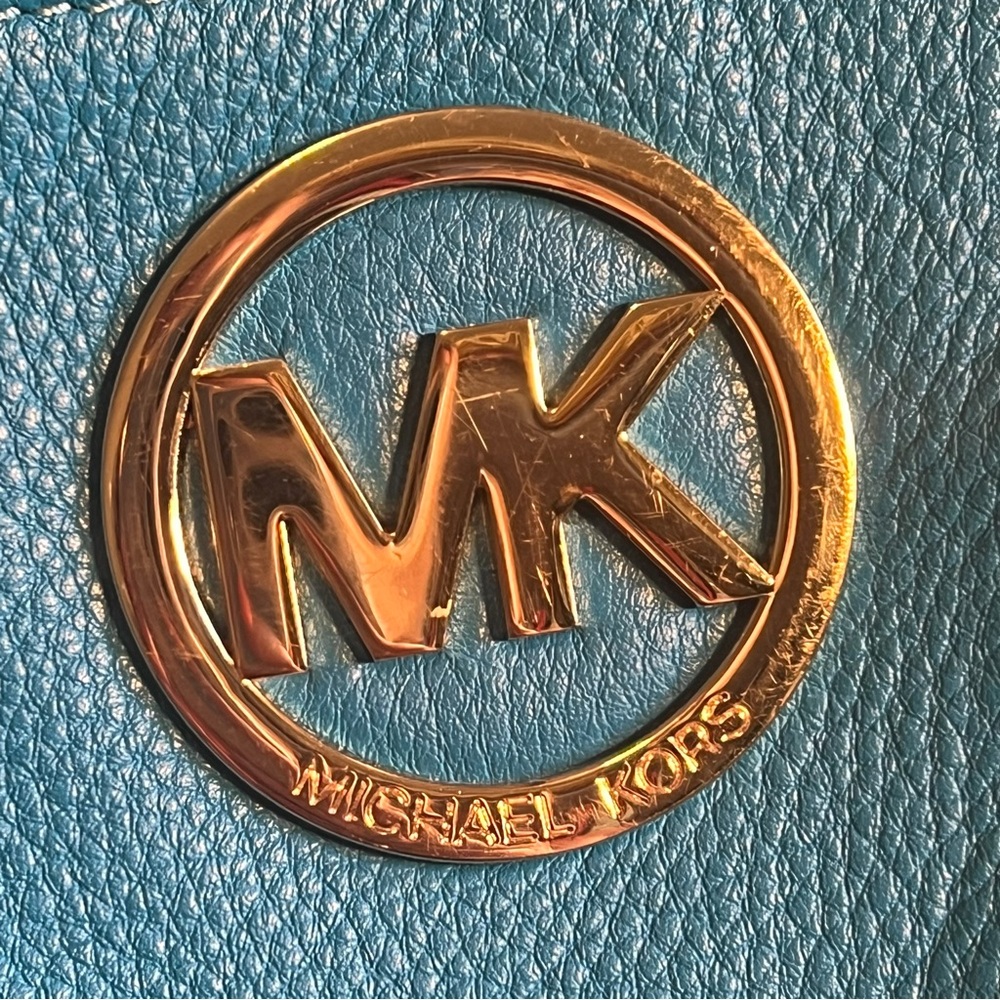 Michael Michael Kors Blue Leather Adele Crossbody… - image 6